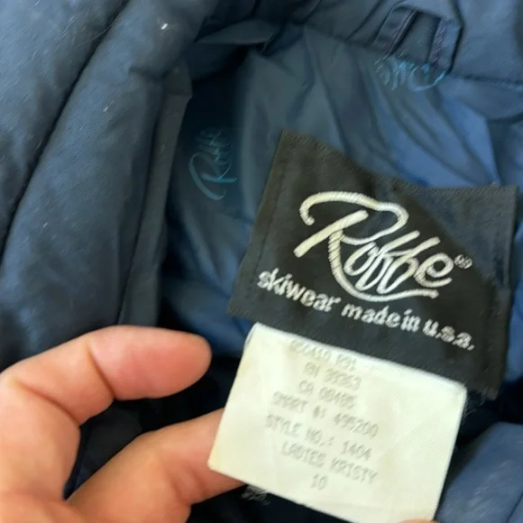 ROFFE vintage made in USA ski set jacket and pants snow waterproof ladies 10/12 - Picture 3 of 11